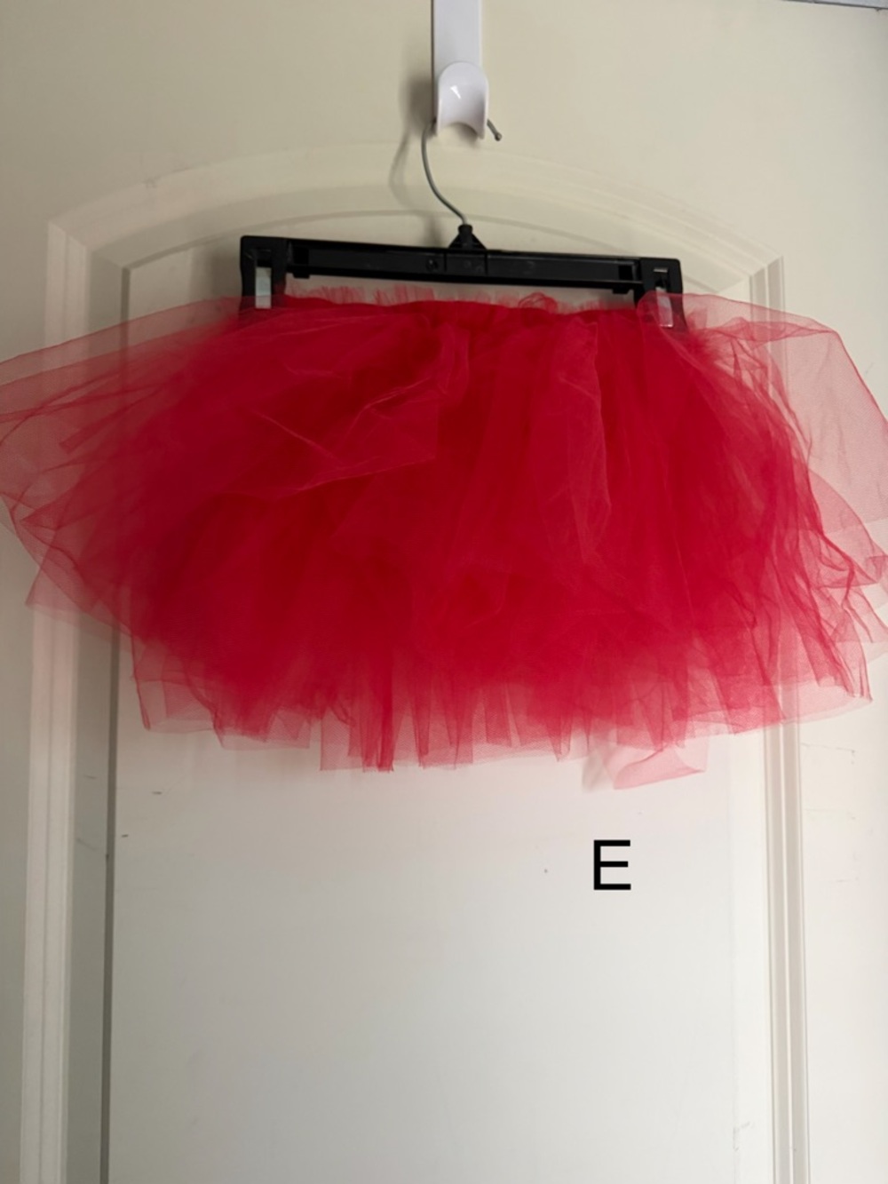 Weismann Red Tulle Mini Skirt girls- Flared Layered Style XSC dance custom
